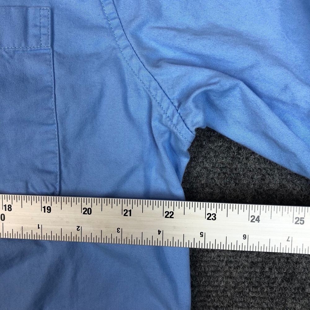 Saddlebred Mens Size M Medium Blue Long Sleeve Button Down Oxford Shirt Pocket - Picture 4 of 6